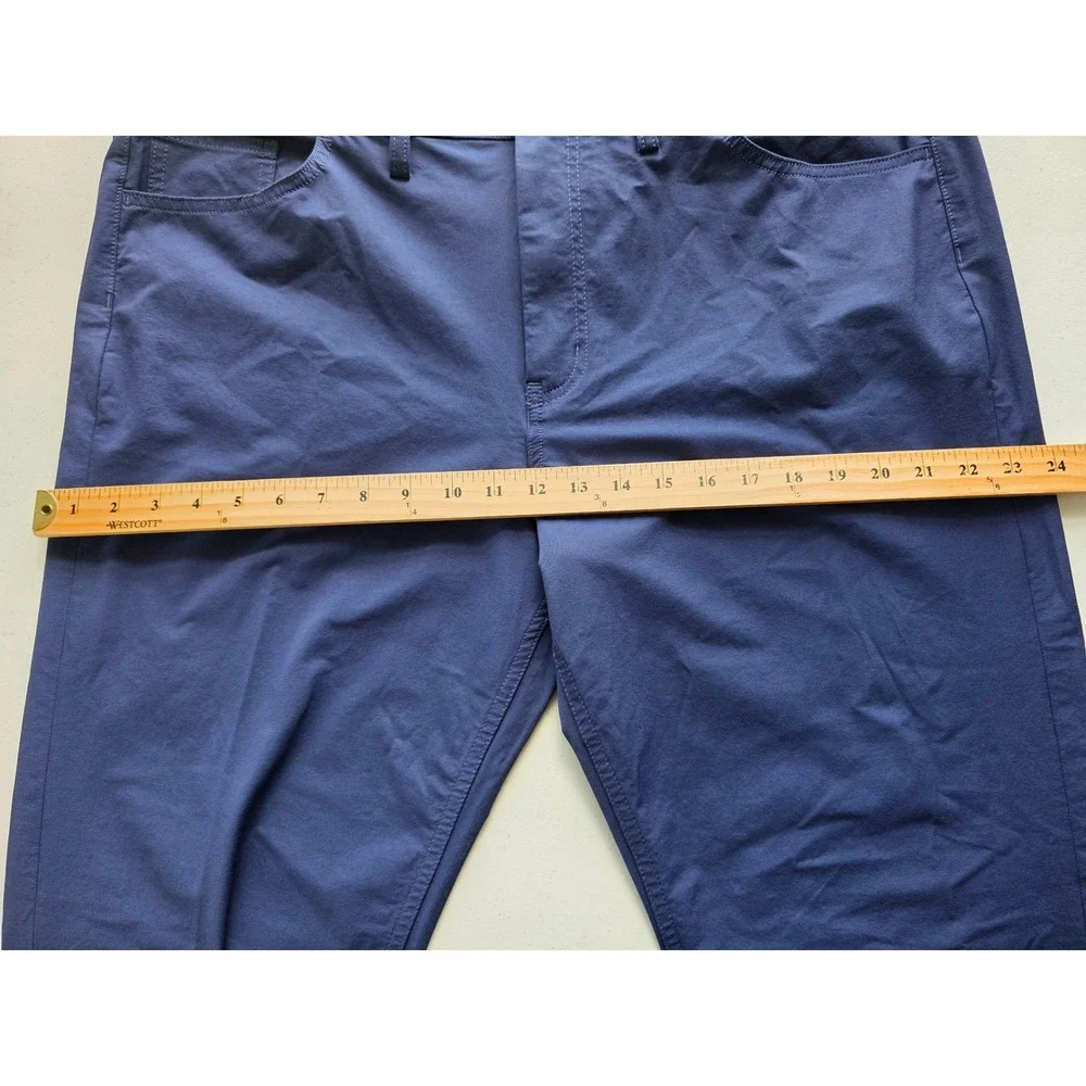 Vineyard Vines Men's 38x32 On The Go Pant Blue Performance Chino Stretch Golf